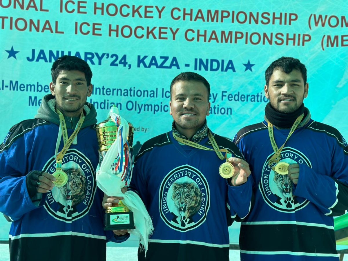 Ladakh clinches firstever gold medal in Ice Hockey National