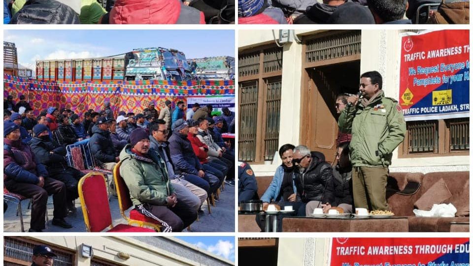 Traffic Police Jk Bank Organise Road Safety Awareness Education
